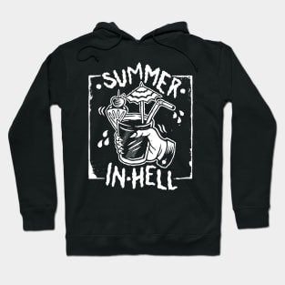 summer in hell hot burning fire cocktail Hoodie